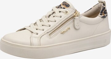 Baskets basses Tamaris en blanc : devant