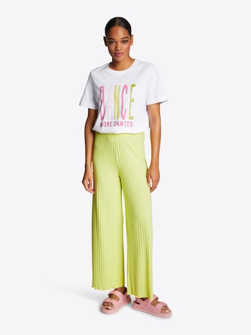 Rich & Royal Wide leg Trousers in Yellow
