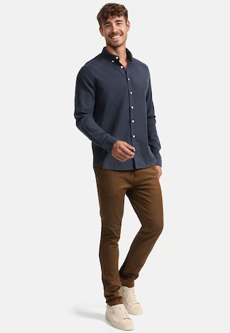 INDICODE JEANS Regular Fit Hemd 'Riverside' in Blau