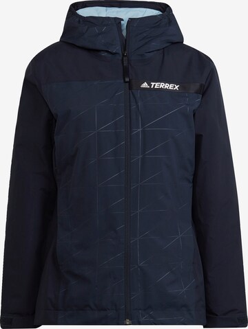 adidas Terrex Outdoor Jacket in Blue: front