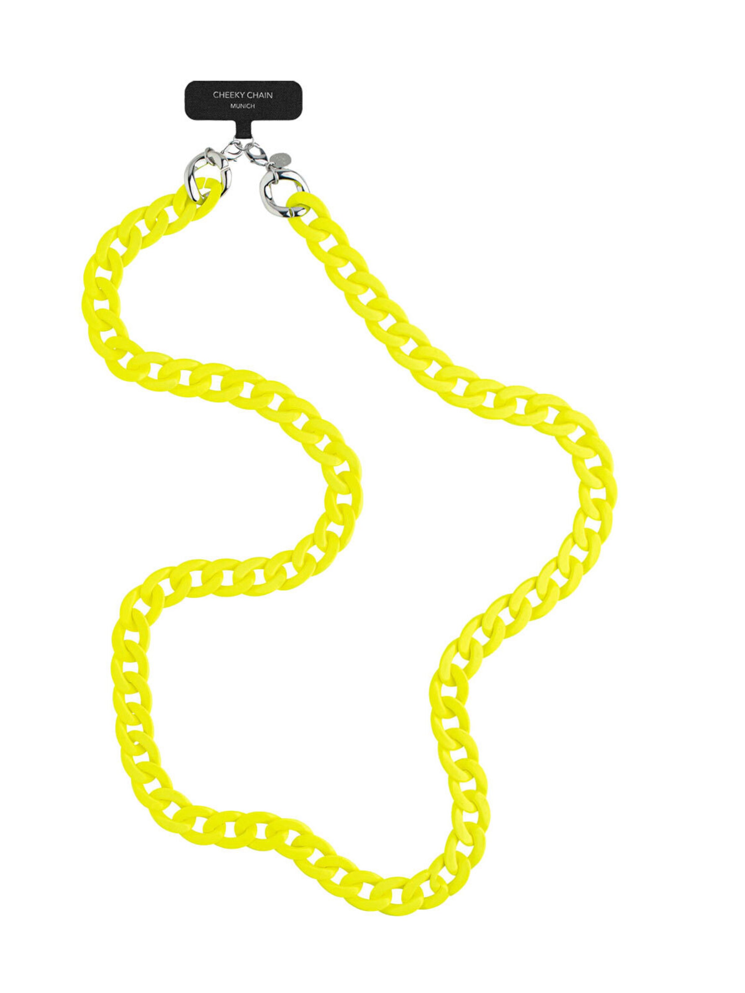 Cheeky Chain Munich Smartphone Case 'Silk' in Yellow: front