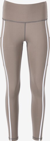 ENDURANCE Skinny Workout Pants 'Flothar' in Brown: front