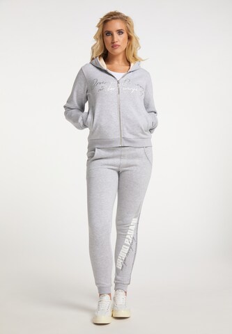 Bruno Banani Zip-Up Hoodie 'Barnes' in Grey
