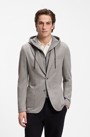 BOSS Slim fit Business Blazer ' Hanry ' in Grey: front