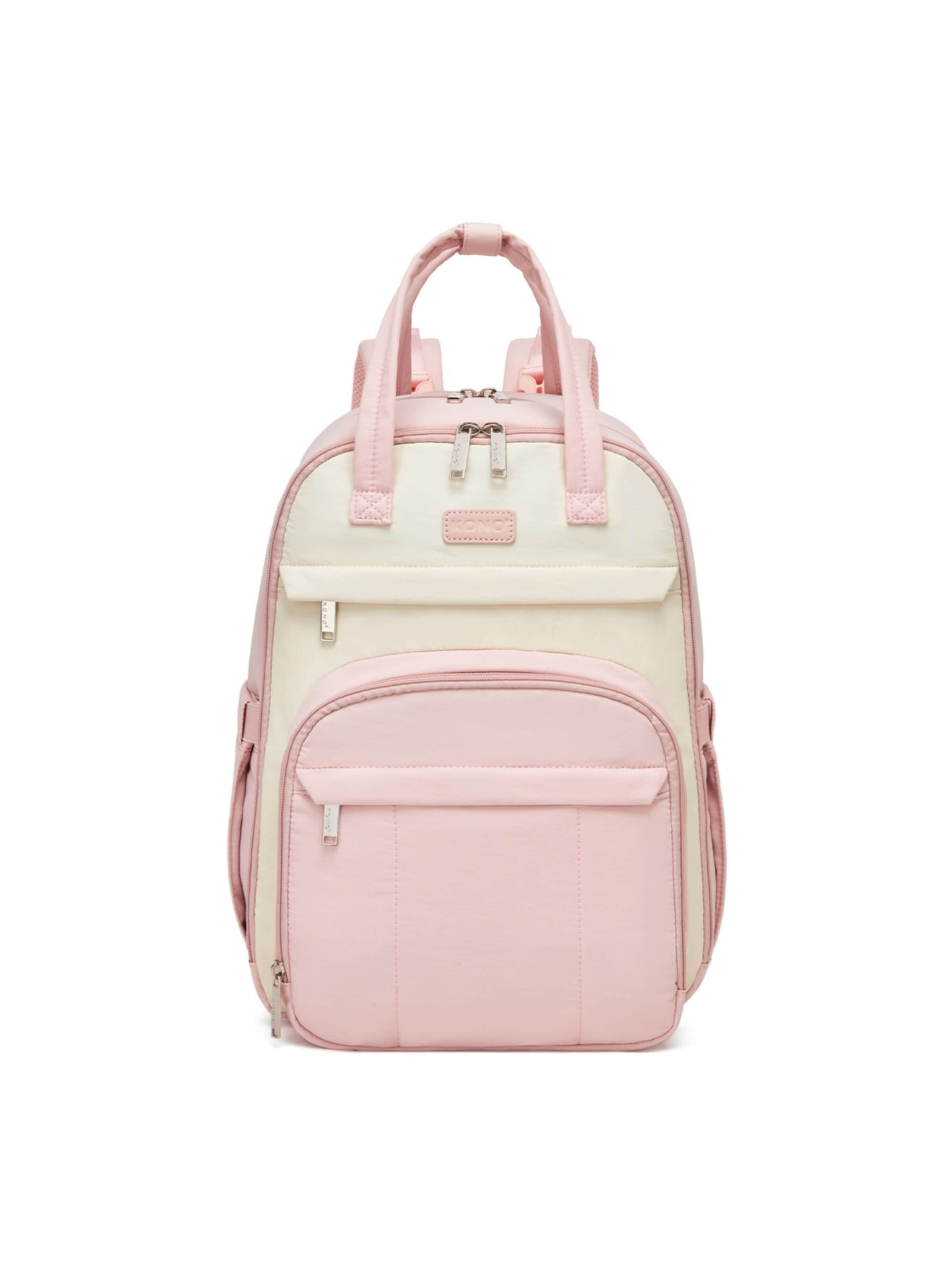 Kono Backpack in Beige: front