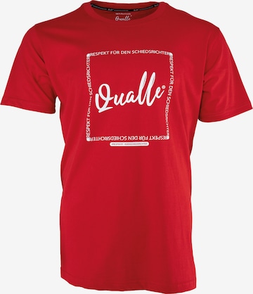 Qualle Shirt 'Gameplay Respekt' in Red: front