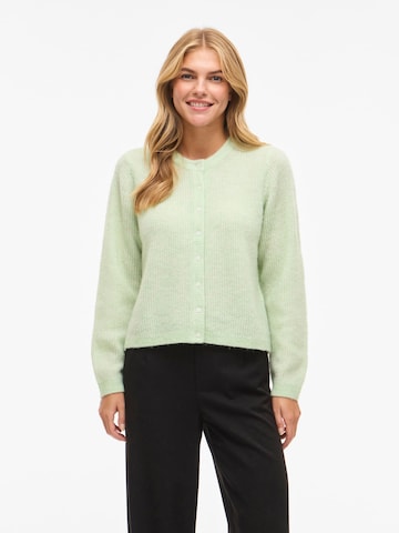 VILA Knit Cardigan 'VILory' in Green: front
