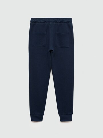 MANGO KIDS Tapered Broek in Blauw