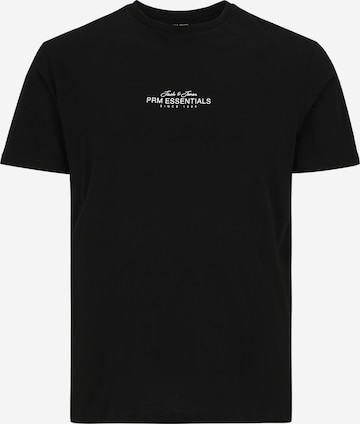 Jack & Jones PlusMajica 'JPRBLACASPER' - crna boja: prednji dio