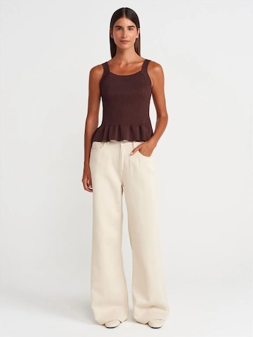 Dilvin - Blusa 'Blusen' em castanho