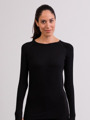CASH-MERE.CH Performance shirt in Black: front