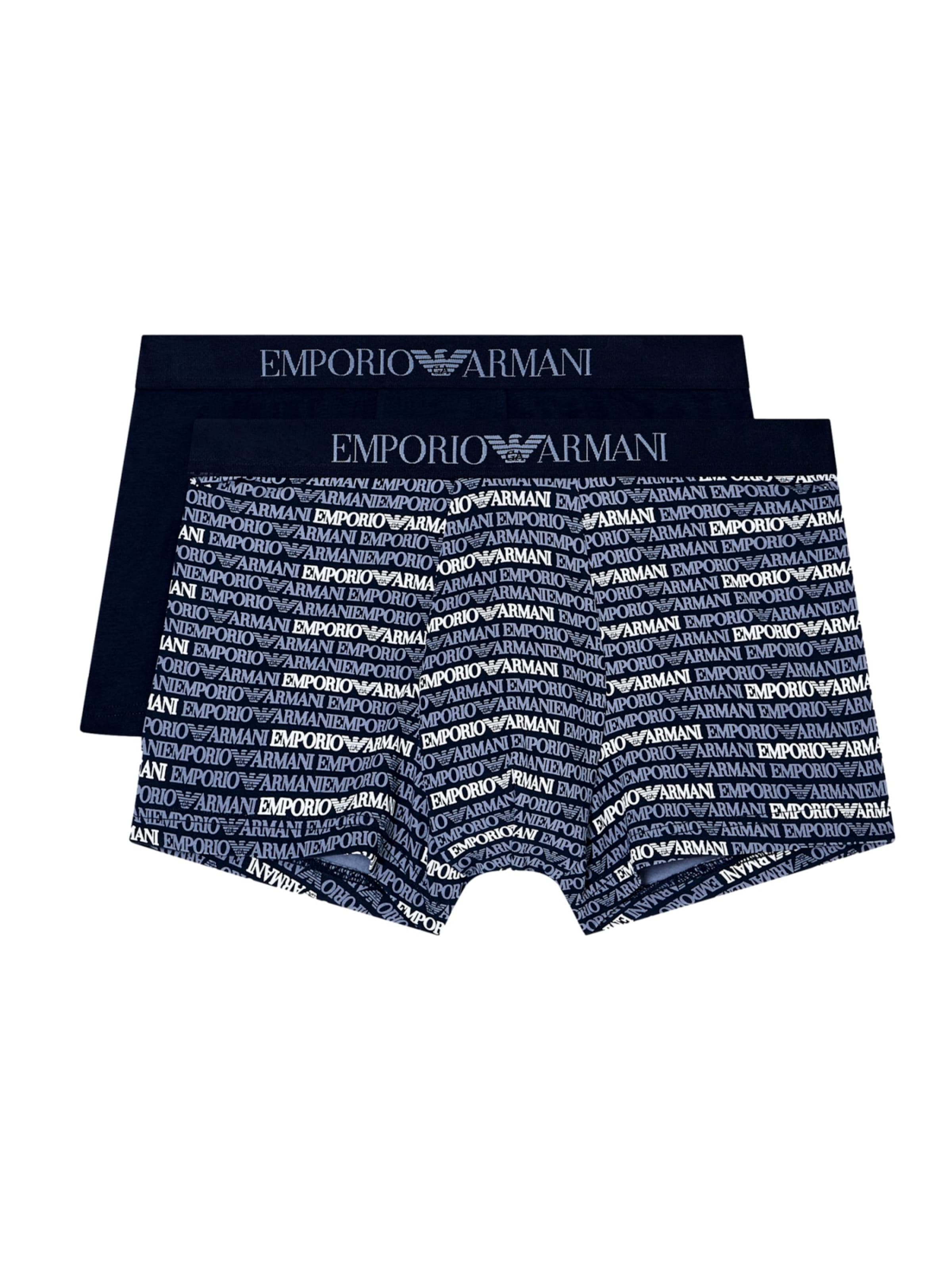 Boxer di Emporio Armani in blu: frontale
