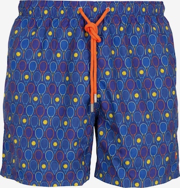 Shorts de bain 'GALLO UOMO BOXER MARE PL TENNIS CON RICAMO+CORDINO Costumi da bagno' Gallo en bleu : devant
