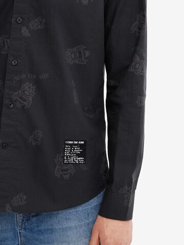 Desigual Regular fit Button Up Shirt 'Man' in Black