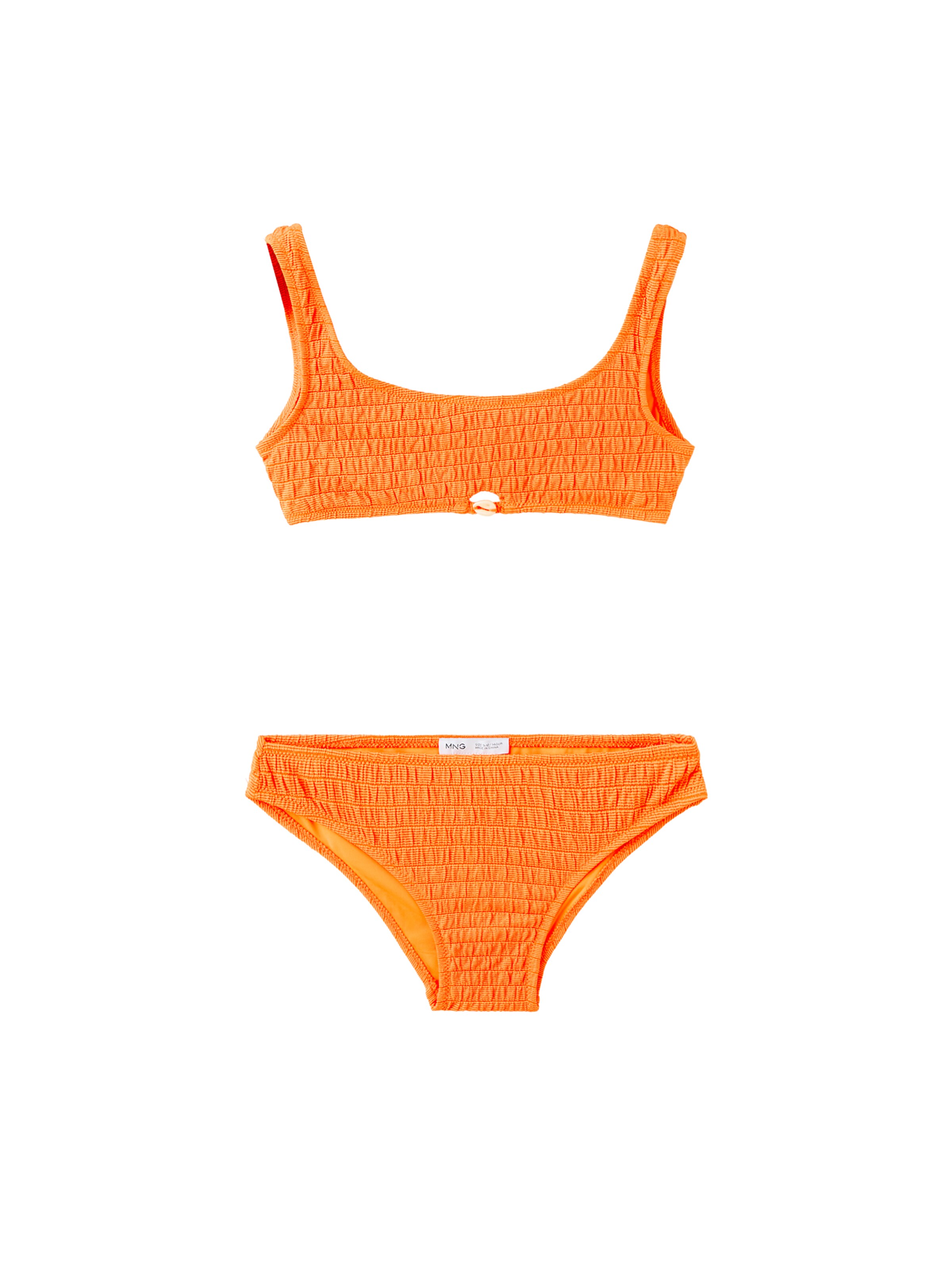 MANGO KIDS Koszulkowy Bikini 'VALEKG' w kolorze pomarańczowy: przód