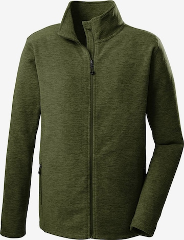 KILLTEC Athletic Fleece Jacket in Green: front