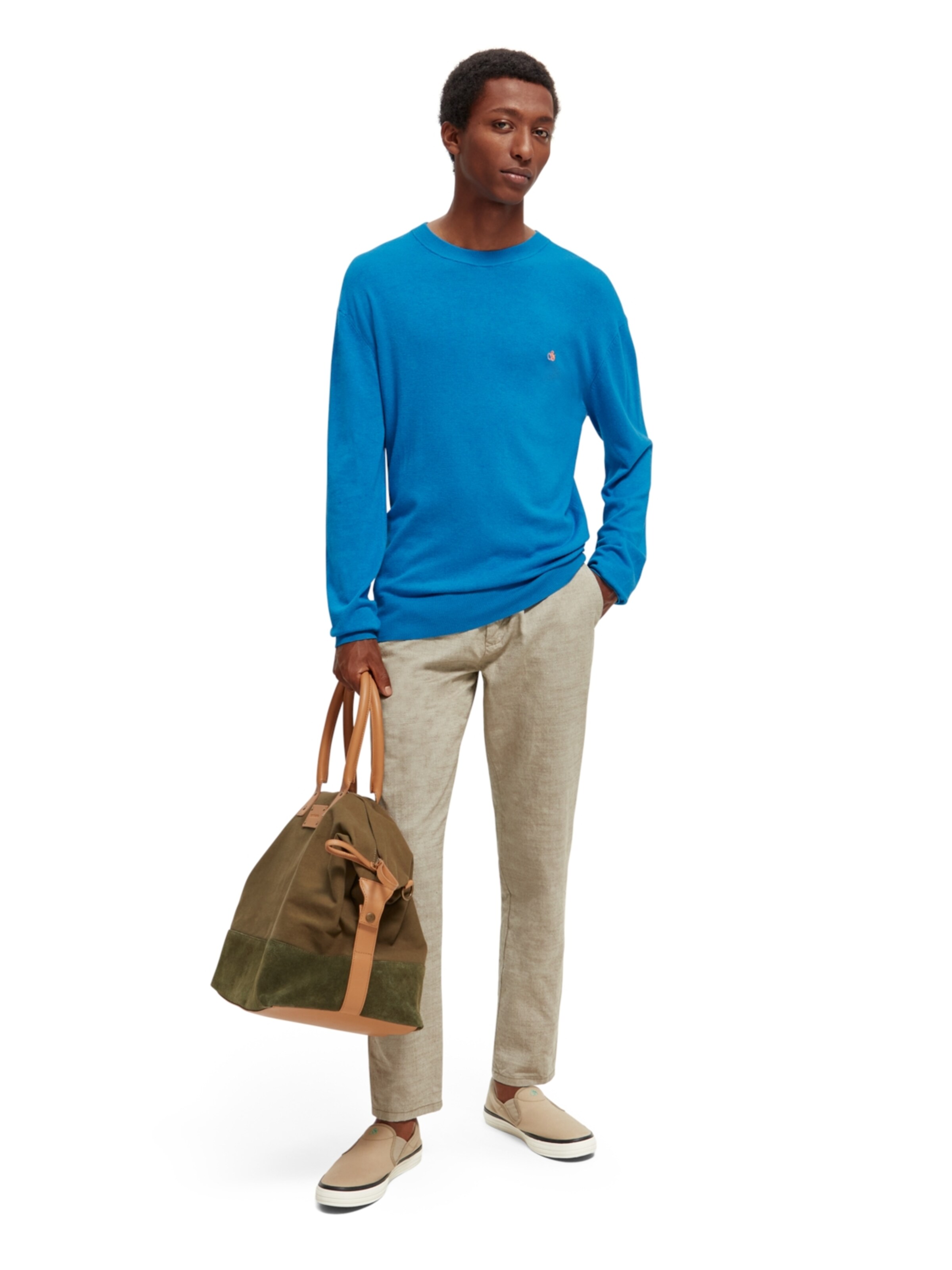 SCOTCH & SODA Pullover 'Essentials' in Blau