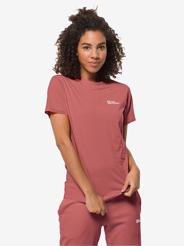 JACK WOLFSKIN - Camisa 'Essential' em rosa: frente