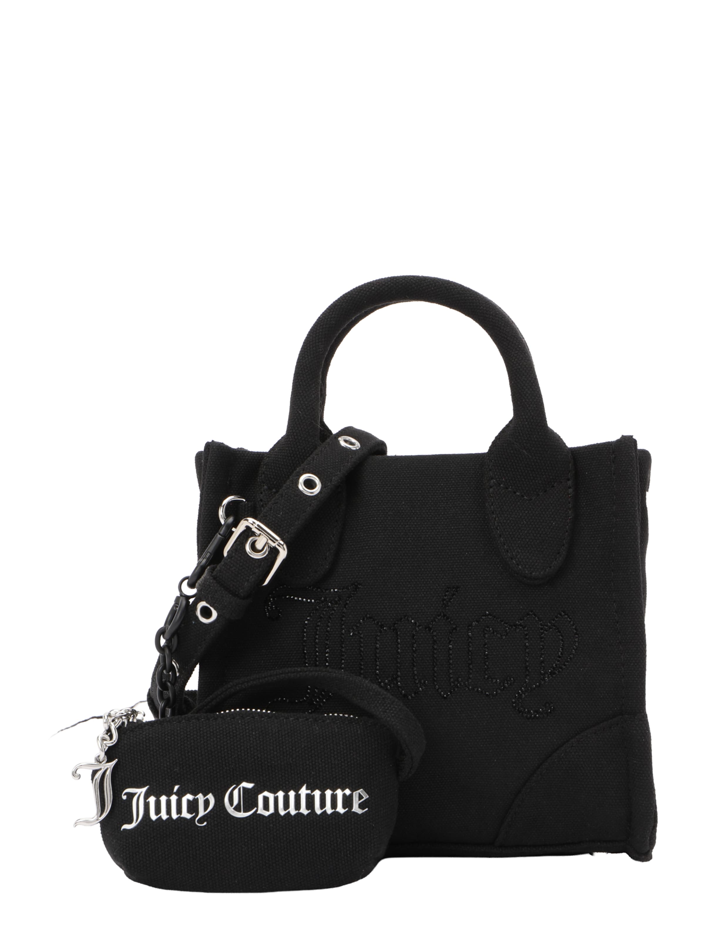 Juicy Couture Дамска чанта в черно: отпред