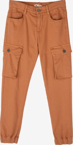 s.Oliver Skinny Pants in Brown: front