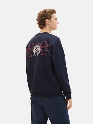 TOM TAILOR DENIM Sweatshirt in Blue: front