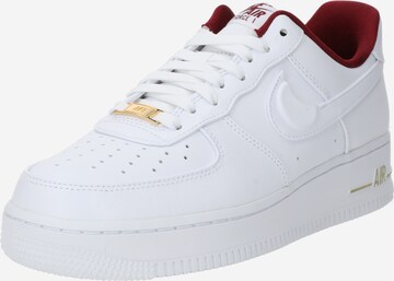 Nike Sportswear Ниски маратонки 'Air Force 1 '07' в бяло: отпред