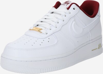 Nike Sportswear Ниски маратонки 'Air Force 1 '07' в карминено червено / бяло, Преглед на продукта