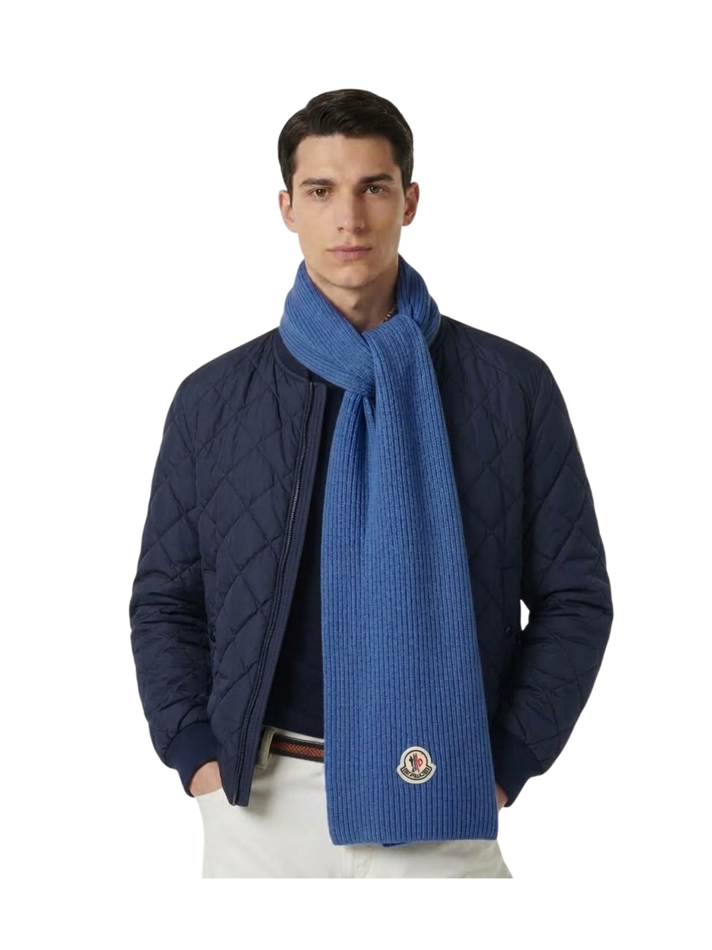 Écharpe MONCLER en bleu : devant