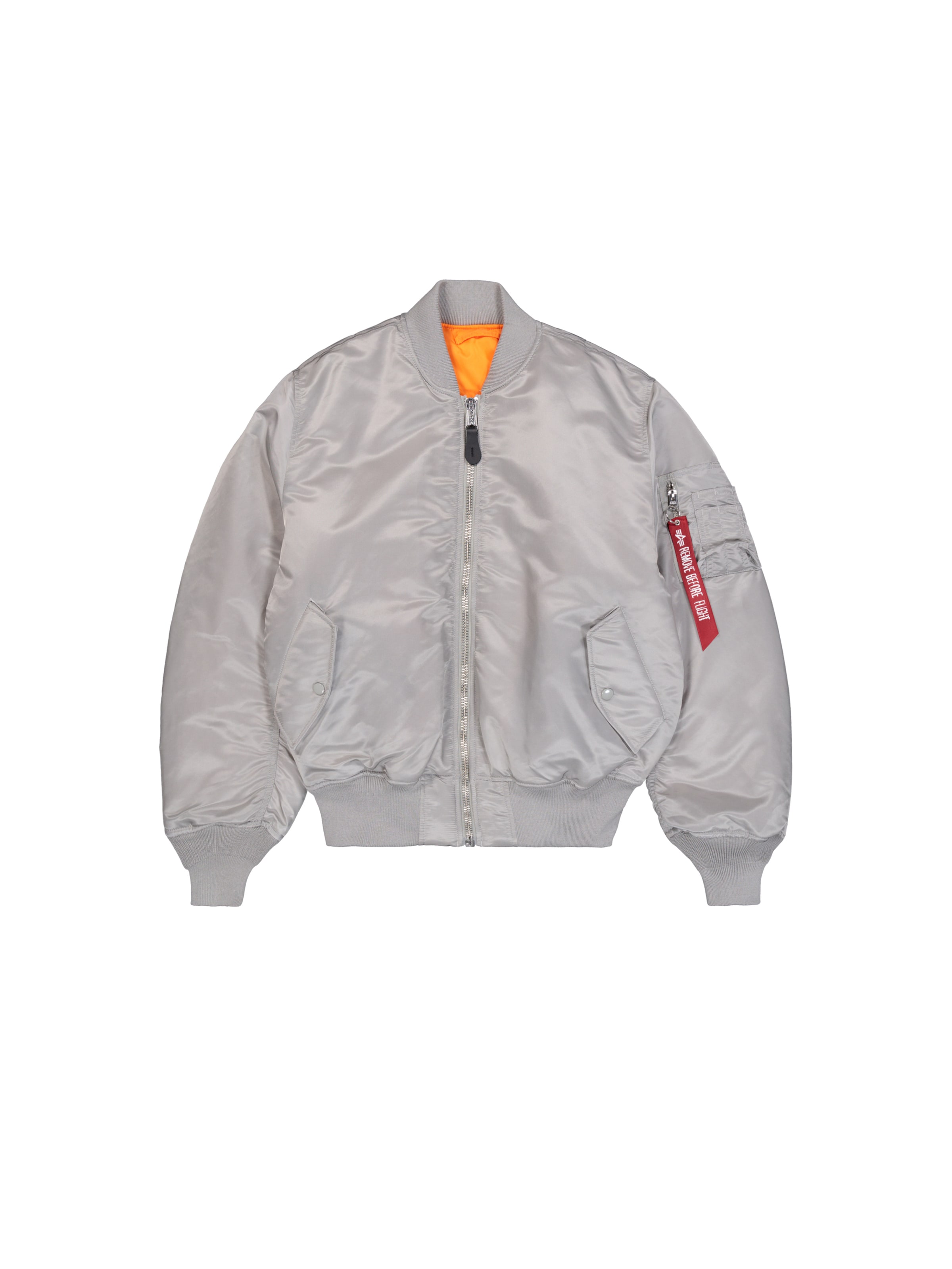 ALPHA INDUSTRIES - Chaqueta de invierno 'MA-1 Heritage' en plata: frente