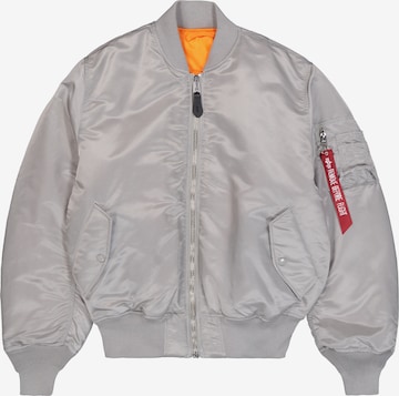 ALPHA INDUSTRIES Talvitakki 'MA-1 Heritage' värissä hopea: etupuoli
