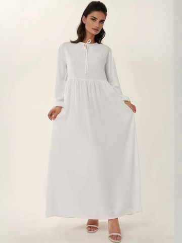 Hiccup Dress in White