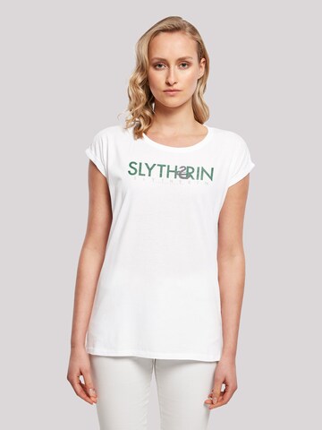 F4NT4STIC Shirt 'Harry Potter Slytherin' in White: front