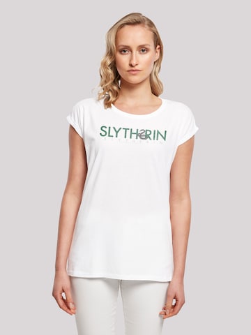 T-shirt 'Harry Potter Slytherin' F4NT4STIC en blanc : devant