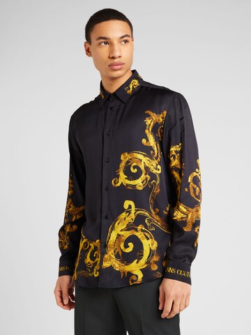 Coupe regular Chemise '76UP200' Versace Jeans Couture en noir : devant