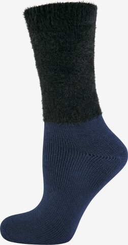 ELBEO Socks ' 3-Pack Cozy Winter ' in Blue