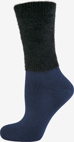 ELBEO Damensocken ' 3-Pack Cozy Winter ' in Blau