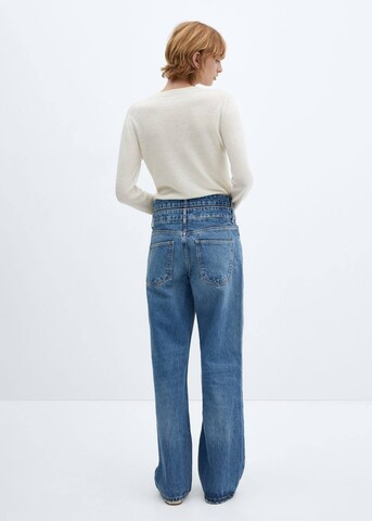 MANGO Wide Leg Jeans 'Doro' in Blau