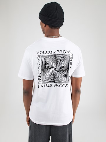 Tricou 'VOIDSTONE' de la Volcom pe alb: față