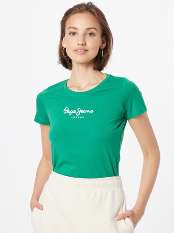 Pepe Jeans Paita 'VIRGINIA' värissä vihreä: edessä