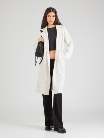 Manteau en tricot monari en blanc : devant