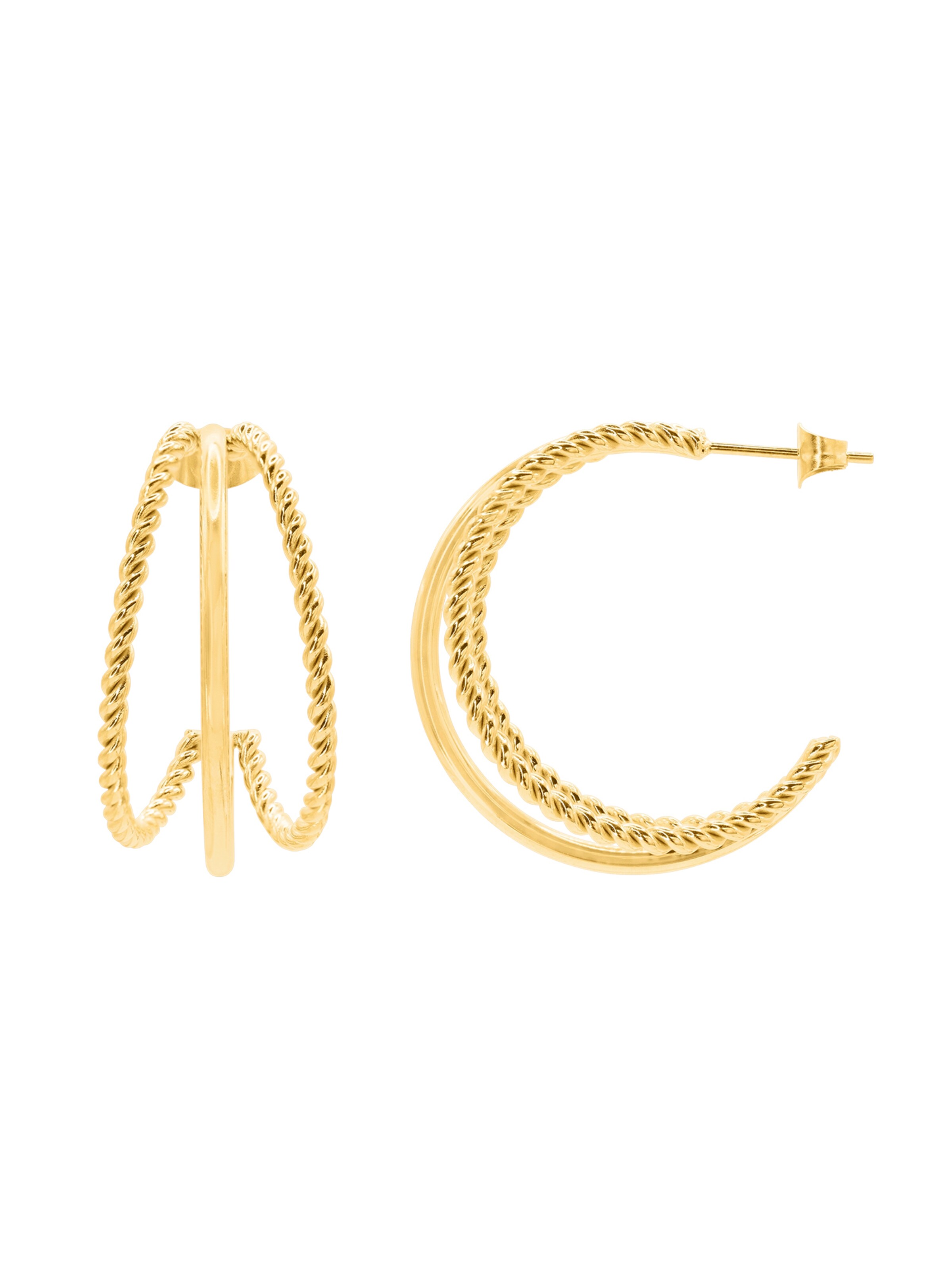 Heideman Ohrring 'Horus ' in Gold: Vorderseite