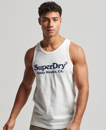 Superdry Performance Shirt in White: front