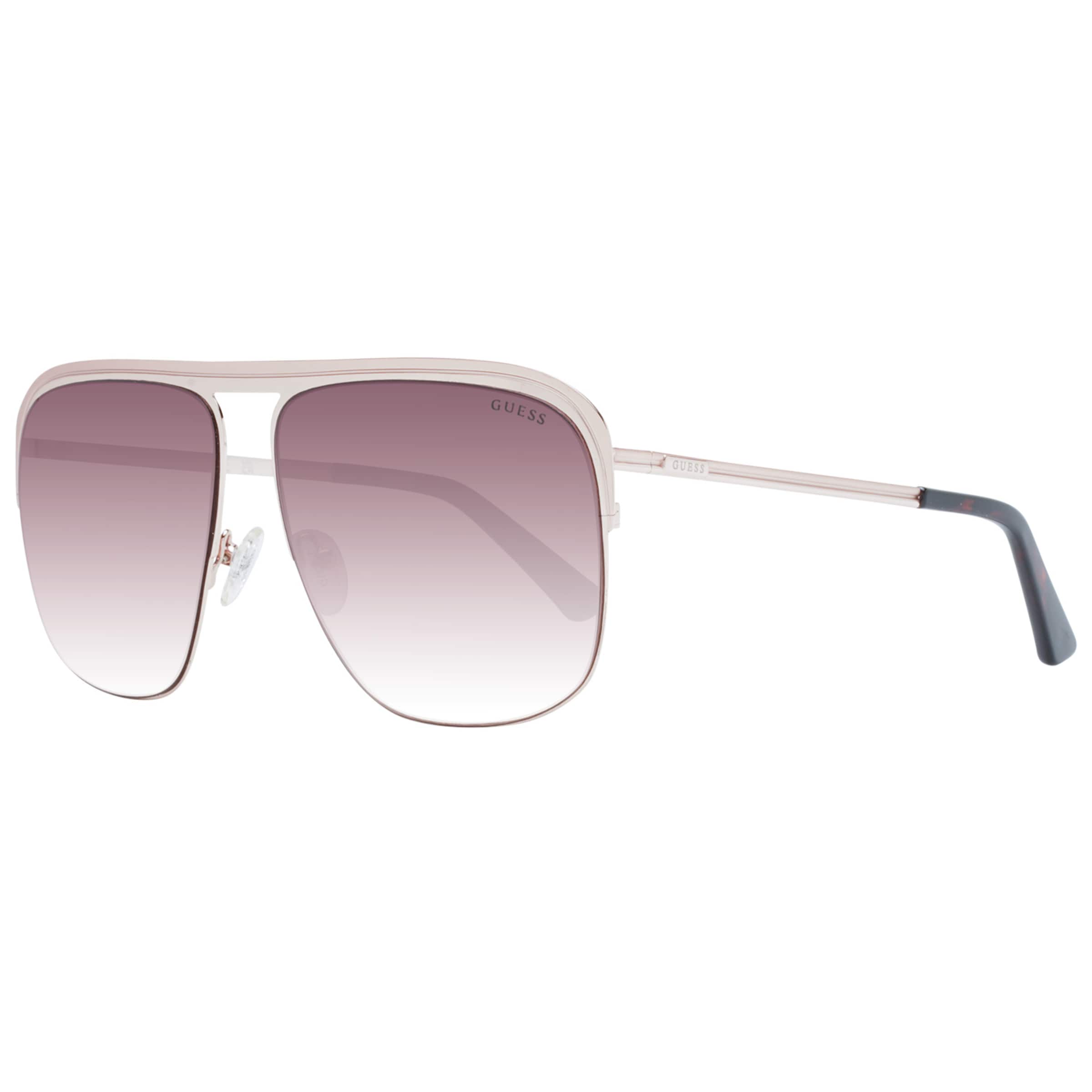GUESS Sonnenbrille in kastanienbraun / petrol / rosa, Produktansicht