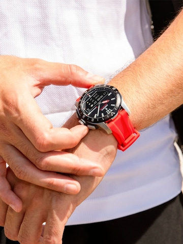 Montre digitale FESTINA en rouge : devant