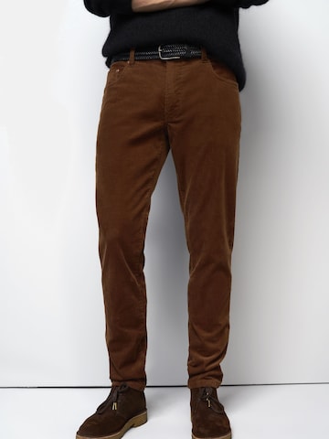 MEYER Regular Chino trousers in Brown