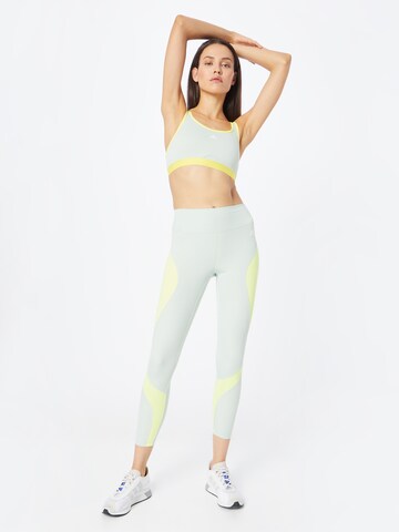 ADIDAS SPORTSWEAR Skinny Workout Pants 'Essentials Hiit Colourblock' in Green