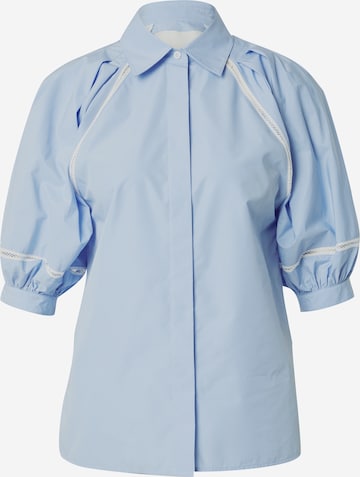 3.1 Phillip Lim Blouse in Blauw: voorkant