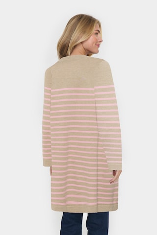 SAINT TROPEZ Knit cardigan 'Grila' in Beige