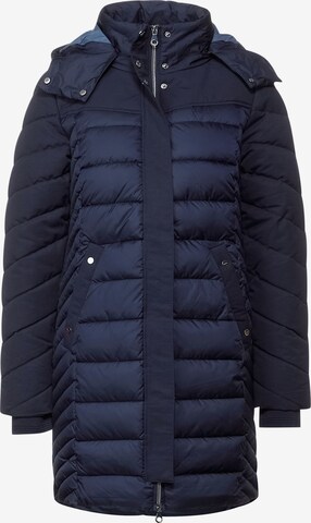 STREET ONE Winter Coat in Blue: front