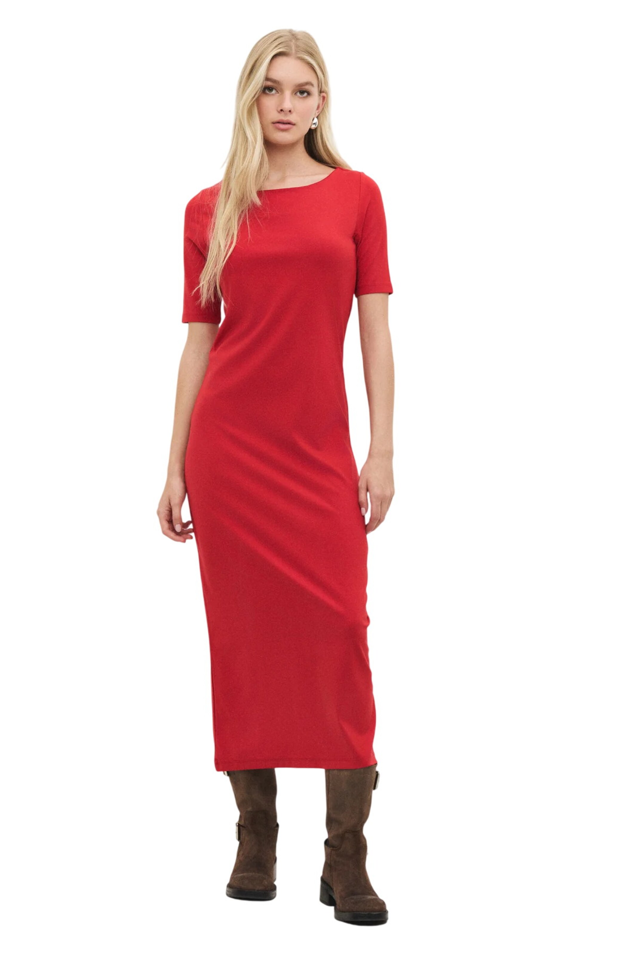No Matter What Kleid in Rot: Vorderseite